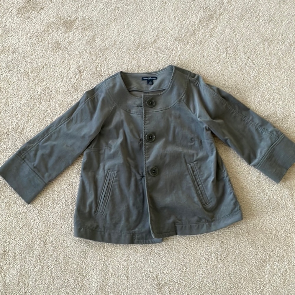Gap gray velvet jacket